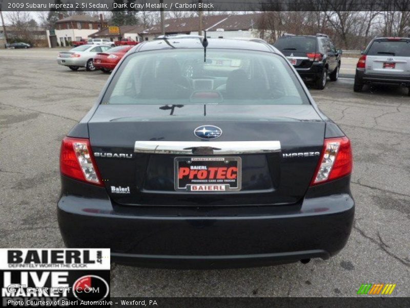 Dark Gray Metallic / Carbon Black 2009 Subaru Impreza 2.5i Sedan