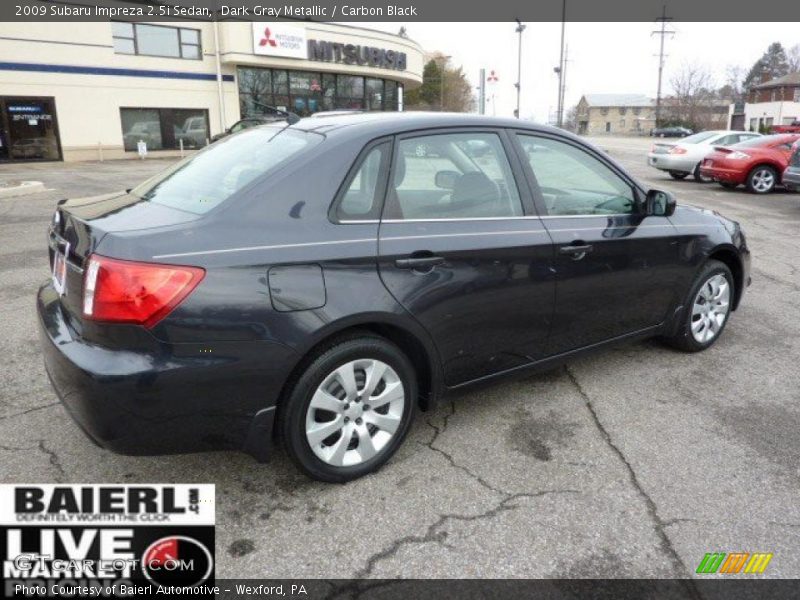 Dark Gray Metallic / Carbon Black 2009 Subaru Impreza 2.5i Sedan