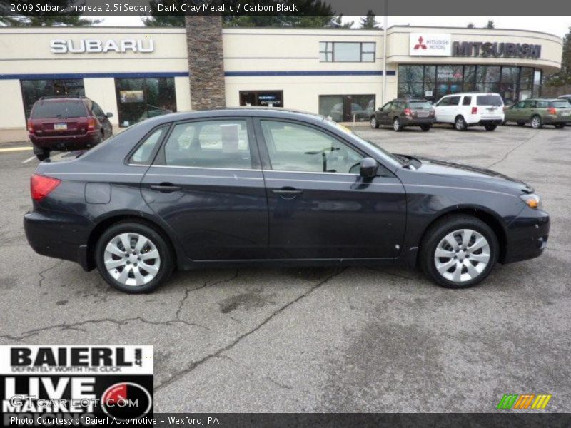 Dark Gray Metallic / Carbon Black 2009 Subaru Impreza 2.5i Sedan