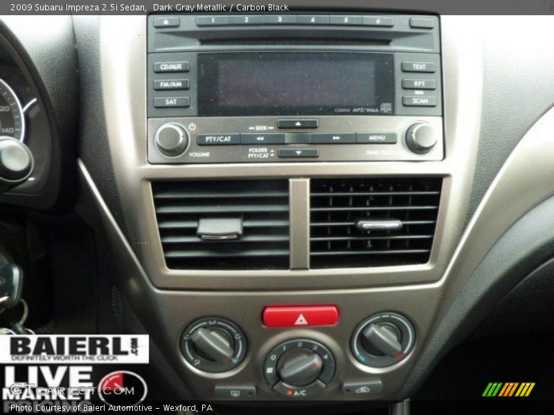 Dark Gray Metallic / Carbon Black 2009 Subaru Impreza 2.5i Sedan