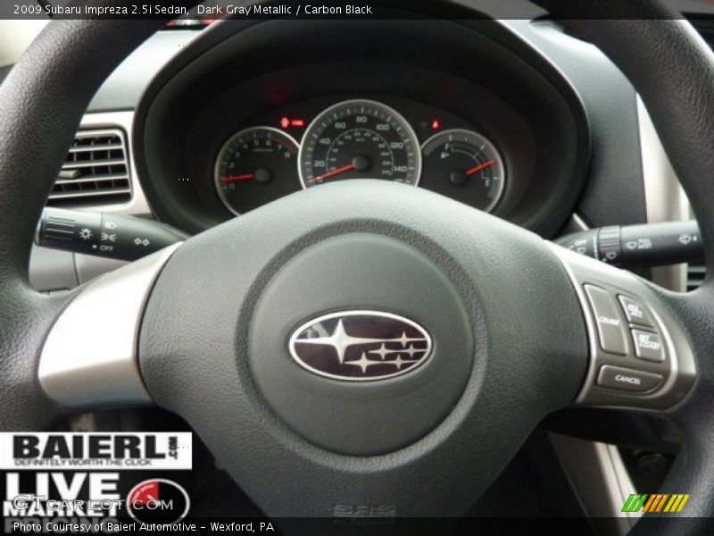 Dark Gray Metallic / Carbon Black 2009 Subaru Impreza 2.5i Sedan