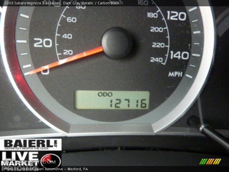 Dark Gray Metallic / Carbon Black 2009 Subaru Impreza 2.5i Sedan