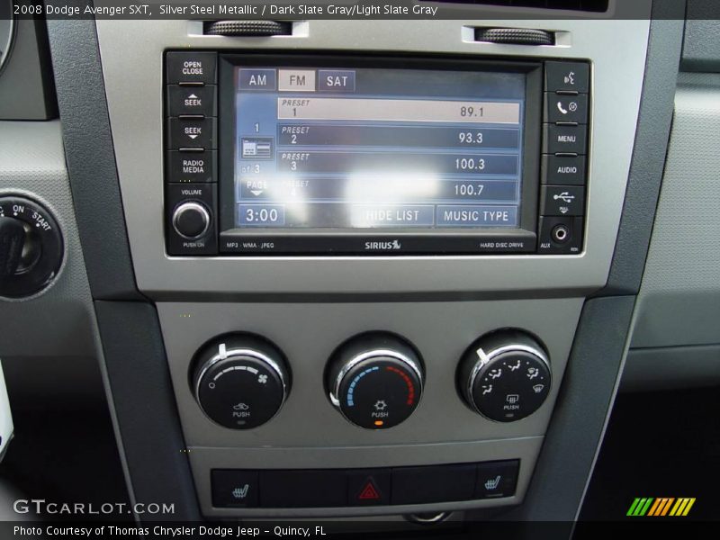 Silver Steel Metallic / Dark Slate Gray/Light Slate Gray 2008 Dodge Avenger SXT
