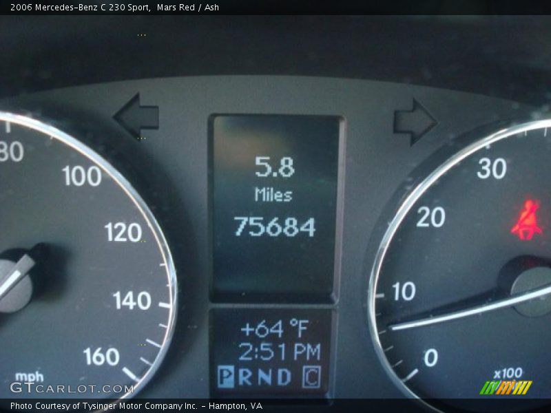 Mars Red / Ash 2006 Mercedes-Benz C 230 Sport