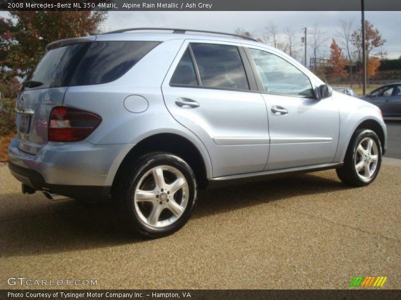 Alpine Rain Metallic / Ash Grey 2008 Mercedes-Benz ML 350 4Matic