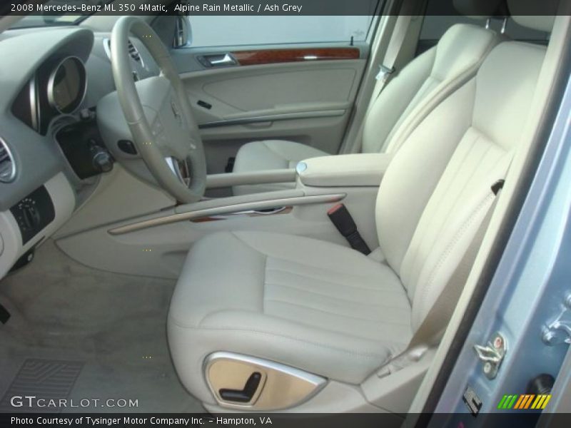 Alpine Rain Metallic / Ash Grey 2008 Mercedes-Benz ML 350 4Matic
