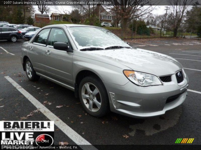 Crystal Gray Metallic / Anthracite Black 2007 Subaru Impreza 2.5i Sedan