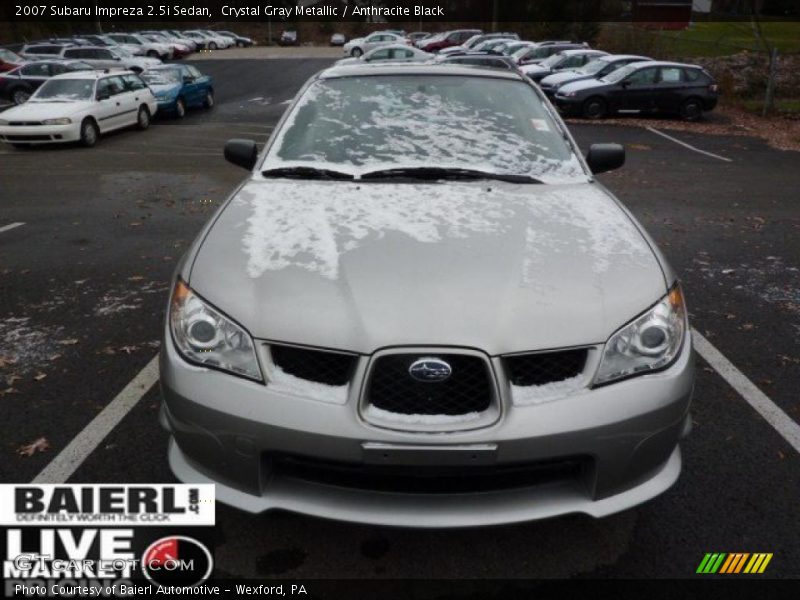 Crystal Gray Metallic / Anthracite Black 2007 Subaru Impreza 2.5i Sedan