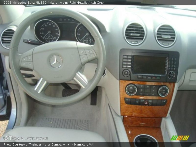 Alpine Rain Metallic / Ash Grey 2008 Mercedes-Benz ML 350 4Matic
