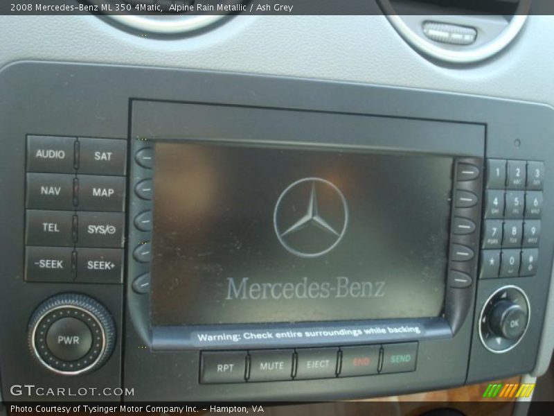 Alpine Rain Metallic / Ash Grey 2008 Mercedes-Benz ML 350 4Matic