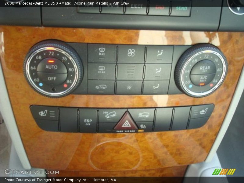 Alpine Rain Metallic / Ash Grey 2008 Mercedes-Benz ML 350 4Matic