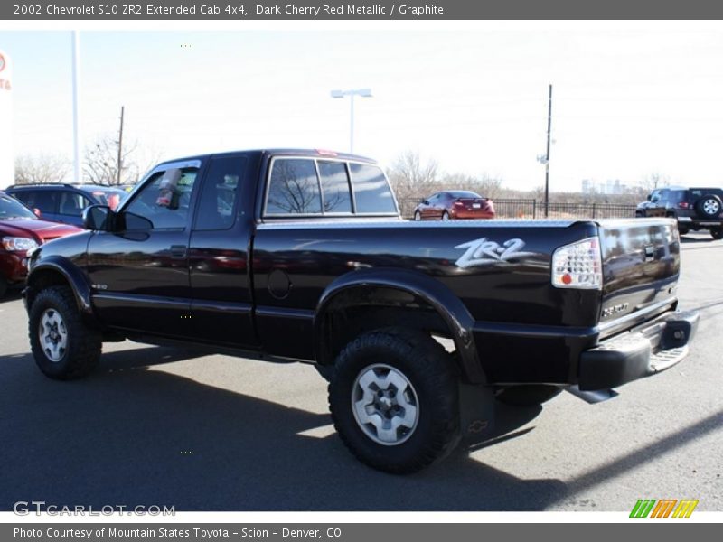 Dark Cherry Red Metallic / Graphite 2002 Chevrolet S10 ZR2 Extended Cab 4x4