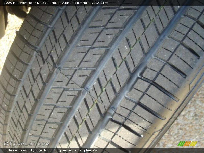Alpine Rain Metallic / Ash Grey 2008 Mercedes-Benz ML 350 4Matic