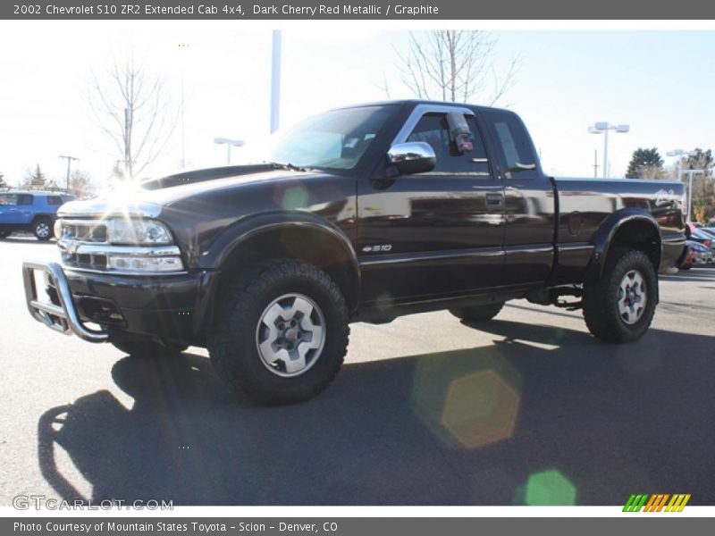 Dark Cherry Red Metallic / Graphite 2002 Chevrolet S10 ZR2 Extended Cab 4x4