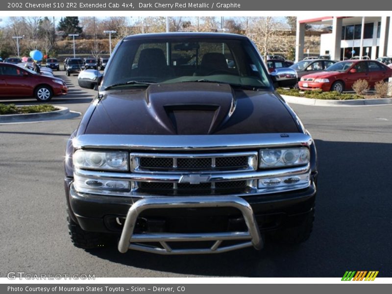 Dark Cherry Red Metallic / Graphite 2002 Chevrolet S10 ZR2 Extended Cab 4x4