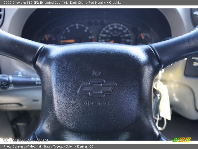 Dark Cherry Red Metallic / Graphite 2002 Chevrolet S10 ZR2 Extended Cab 4x4