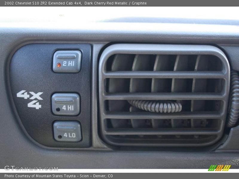 Dark Cherry Red Metallic / Graphite 2002 Chevrolet S10 ZR2 Extended Cab 4x4