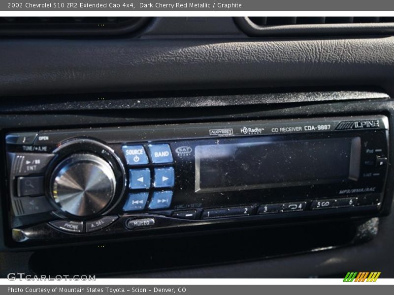 Dark Cherry Red Metallic / Graphite 2002 Chevrolet S10 ZR2 Extended Cab 4x4