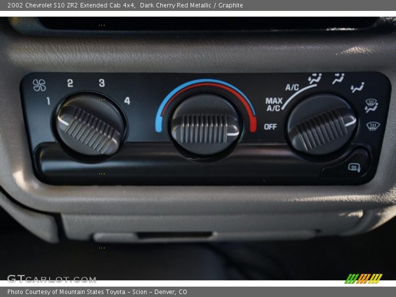 Dark Cherry Red Metallic / Graphite 2002 Chevrolet S10 ZR2 Extended Cab 4x4