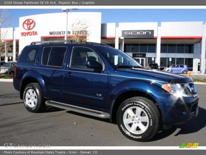 Majestic Blue / Graphite 2008 Nissan Pathfinder SE V8 4x4
