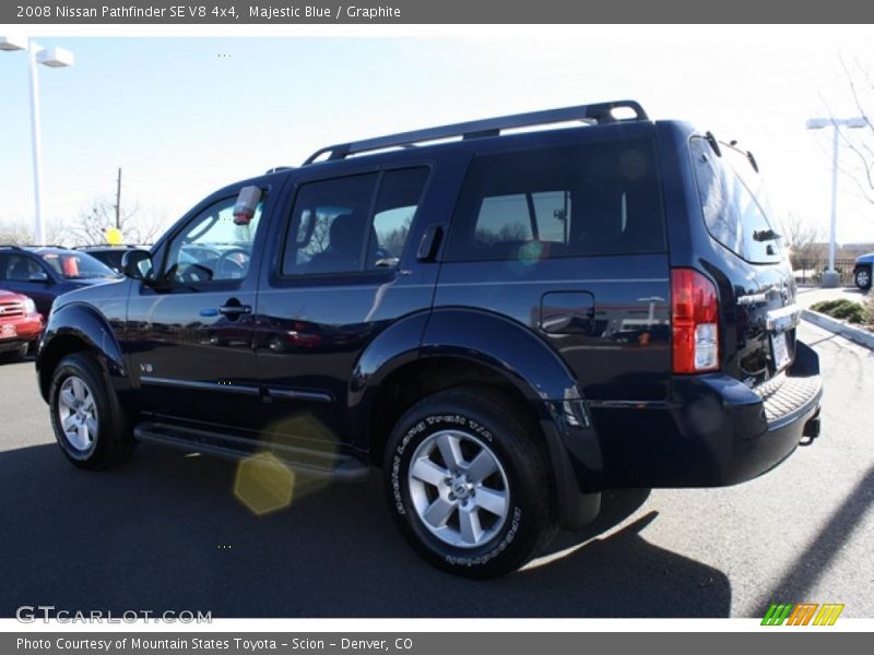 Majestic Blue / Graphite 2008 Nissan Pathfinder SE V8 4x4