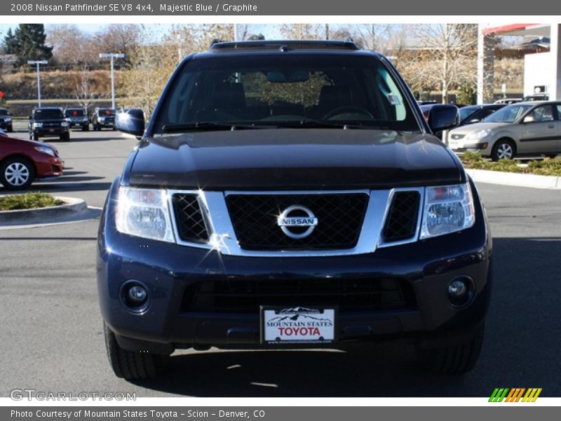 Majestic Blue / Graphite 2008 Nissan Pathfinder SE V8 4x4