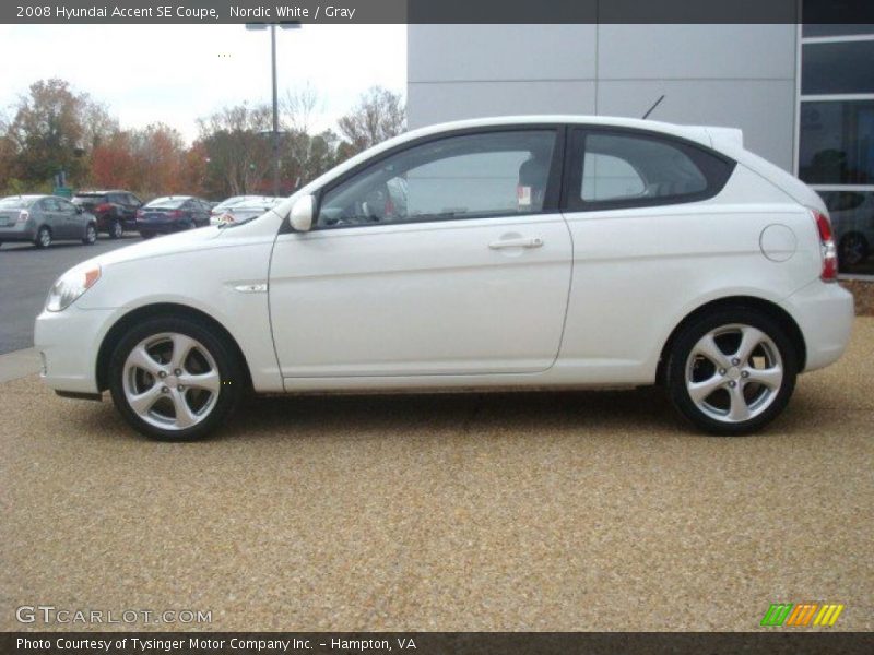  2008 Accent SE Coupe Nordic White