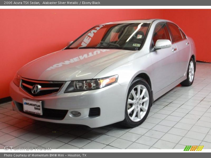 Alabaster Silver Metallic / Ebony Black 2006 Acura TSX Sedan