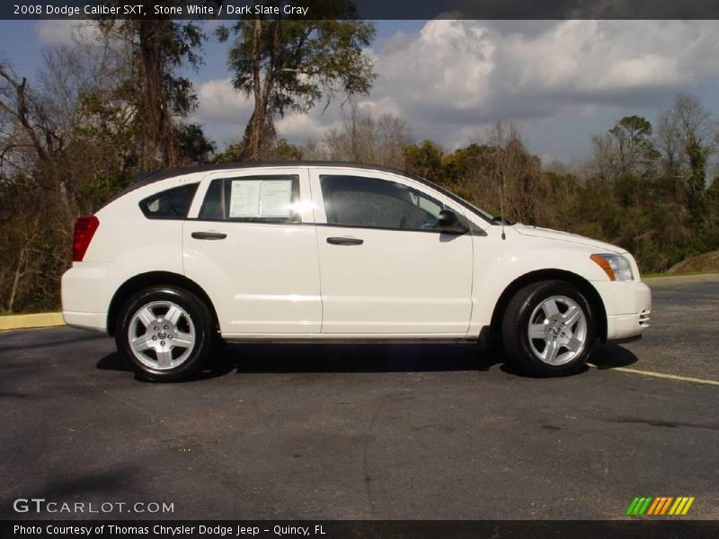 Stone White / Dark Slate Gray 2008 Dodge Caliber SXT