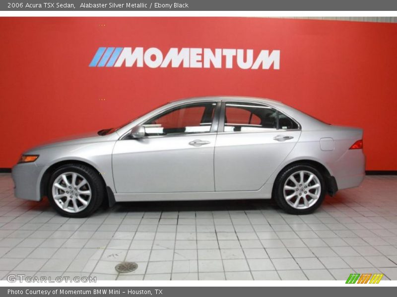 Alabaster Silver Metallic / Ebony Black 2006 Acura TSX Sedan