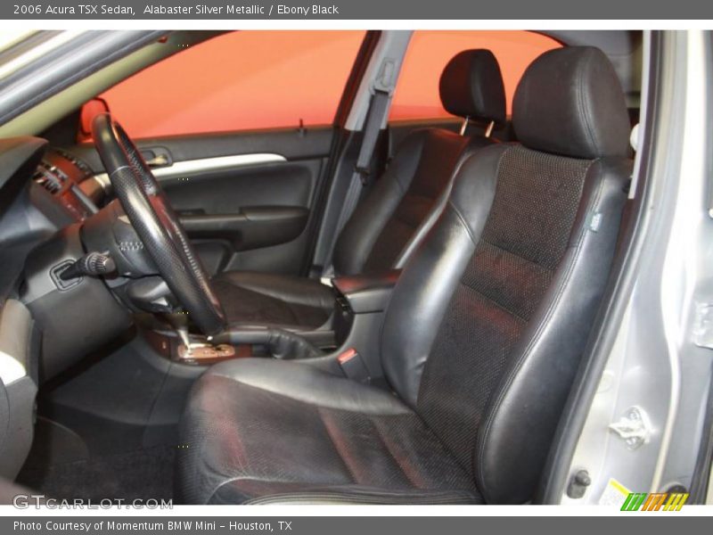 Alabaster Silver Metallic / Ebony Black 2006 Acura TSX Sedan