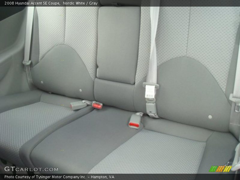  2008 Accent SE Coupe Gray Interior