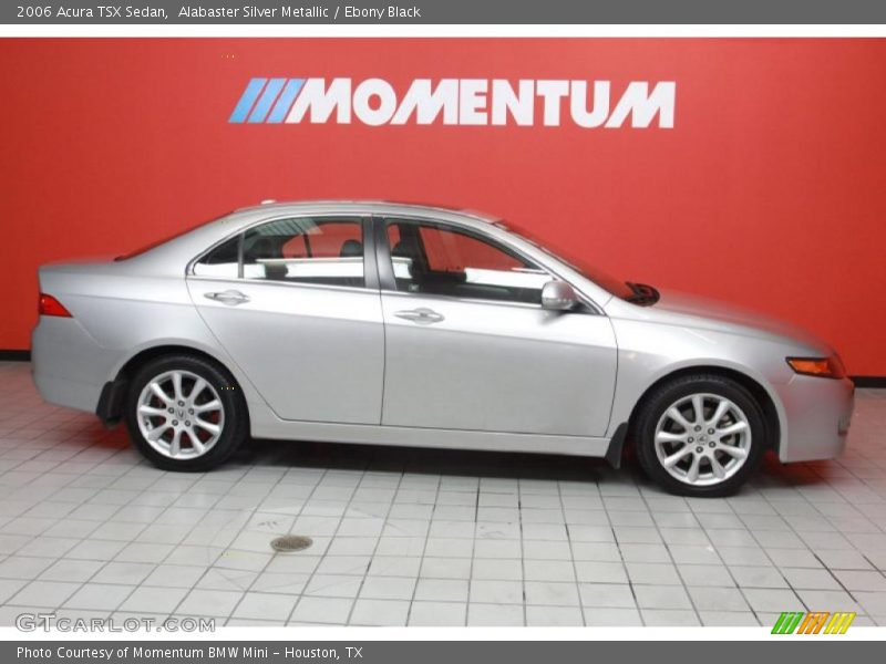 Alabaster Silver Metallic / Ebony Black 2006 Acura TSX Sedan