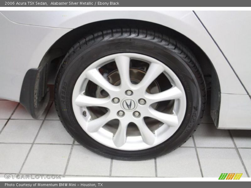 Alabaster Silver Metallic / Ebony Black 2006 Acura TSX Sedan