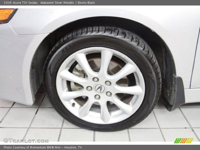 Alabaster Silver Metallic / Ebony Black 2006 Acura TSX Sedan
