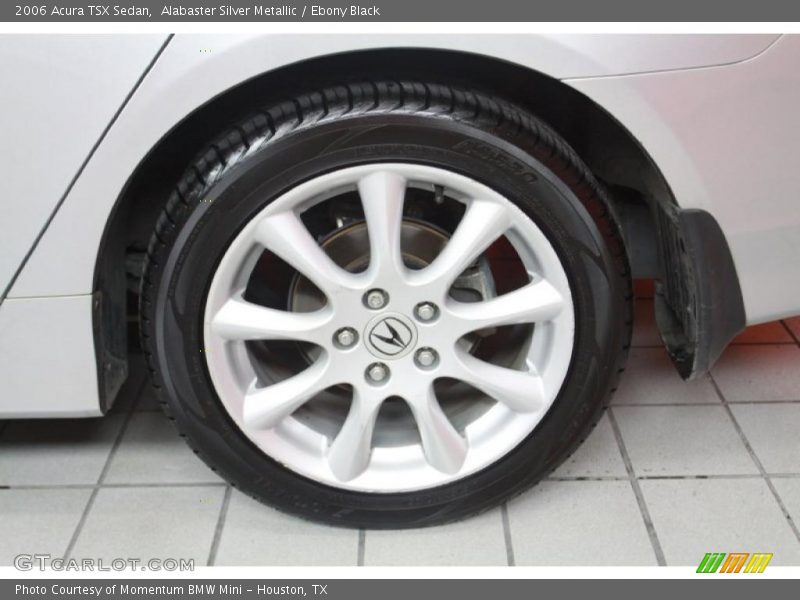 Alabaster Silver Metallic / Ebony Black 2006 Acura TSX Sedan