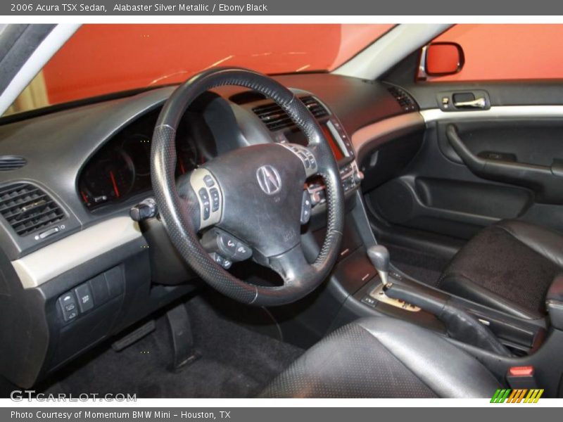 Alabaster Silver Metallic / Ebony Black 2006 Acura TSX Sedan