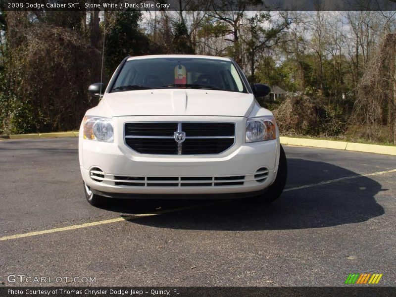 Stone White / Dark Slate Gray 2008 Dodge Caliber SXT