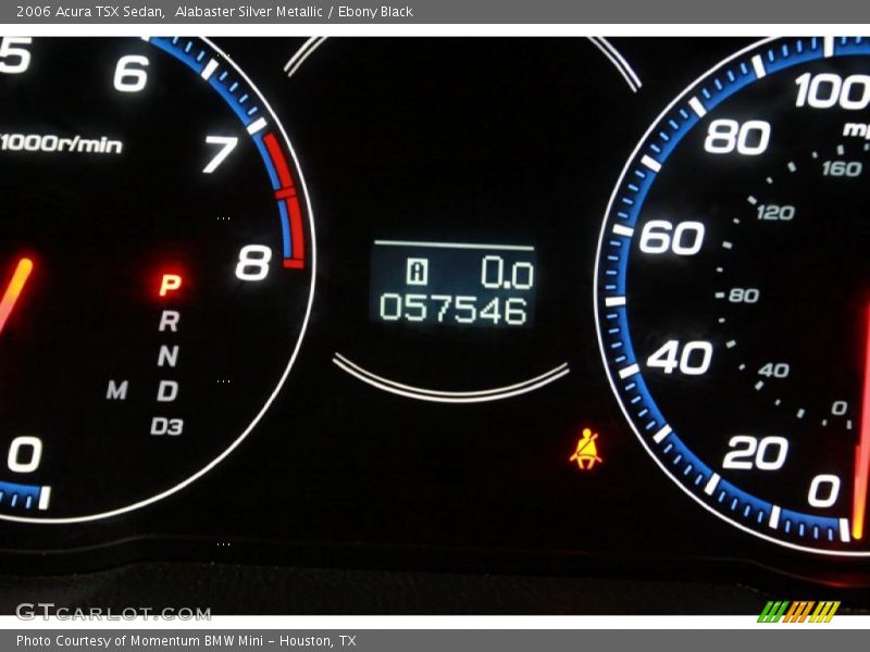 Alabaster Silver Metallic / Ebony Black 2006 Acura TSX Sedan