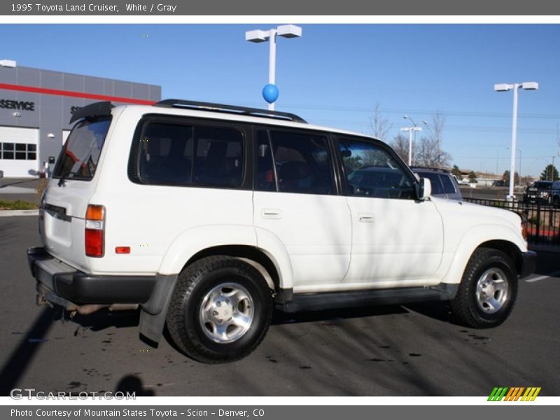 White / Gray 1995 Toyota Land Cruiser