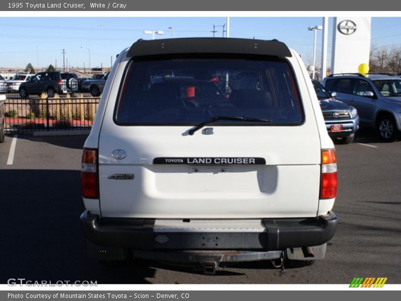 White / Gray 1995 Toyota Land Cruiser