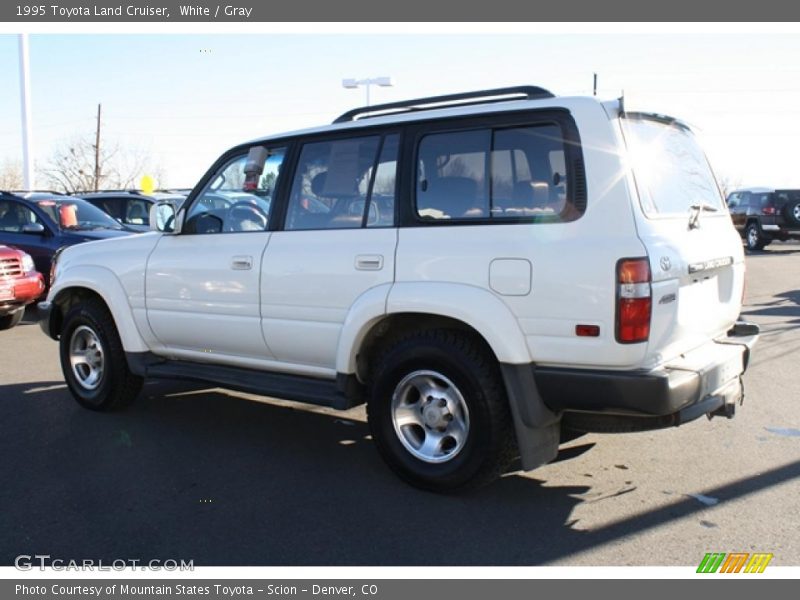 White / Gray 1995 Toyota Land Cruiser