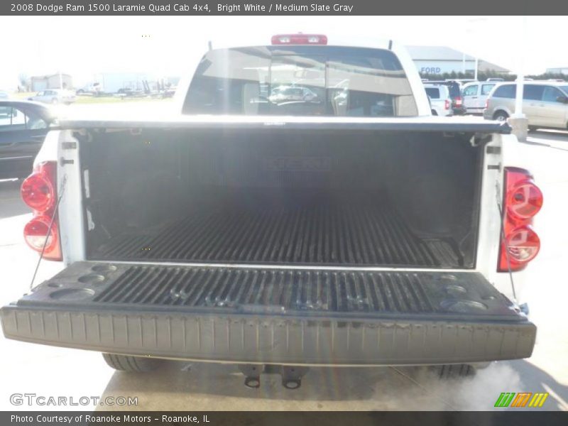 Bright White / Medium Slate Gray 2008 Dodge Ram 1500 Laramie Quad Cab 4x4