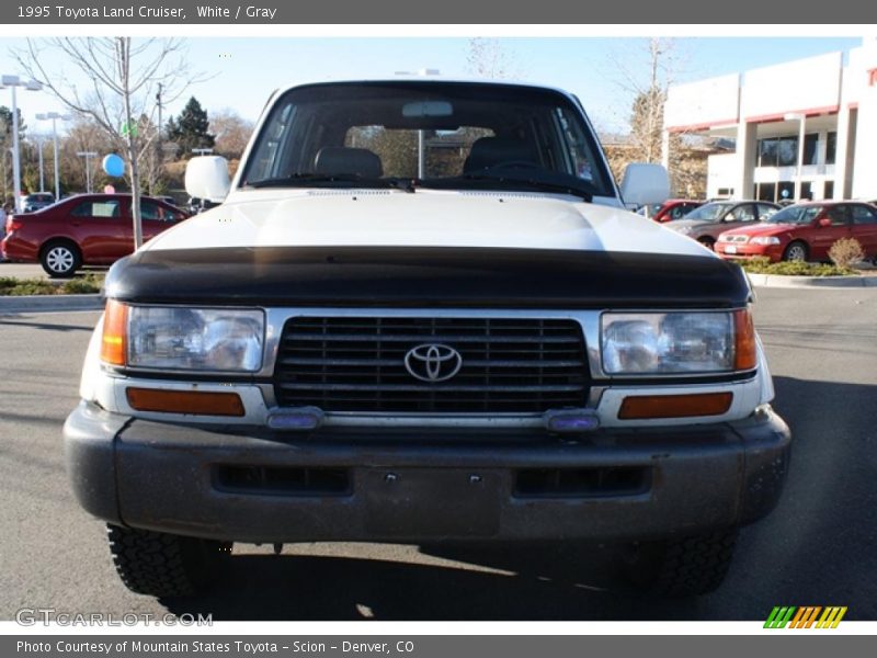 White / Gray 1995 Toyota Land Cruiser