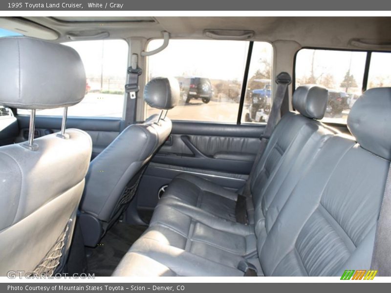 White / Gray 1995 Toyota Land Cruiser
