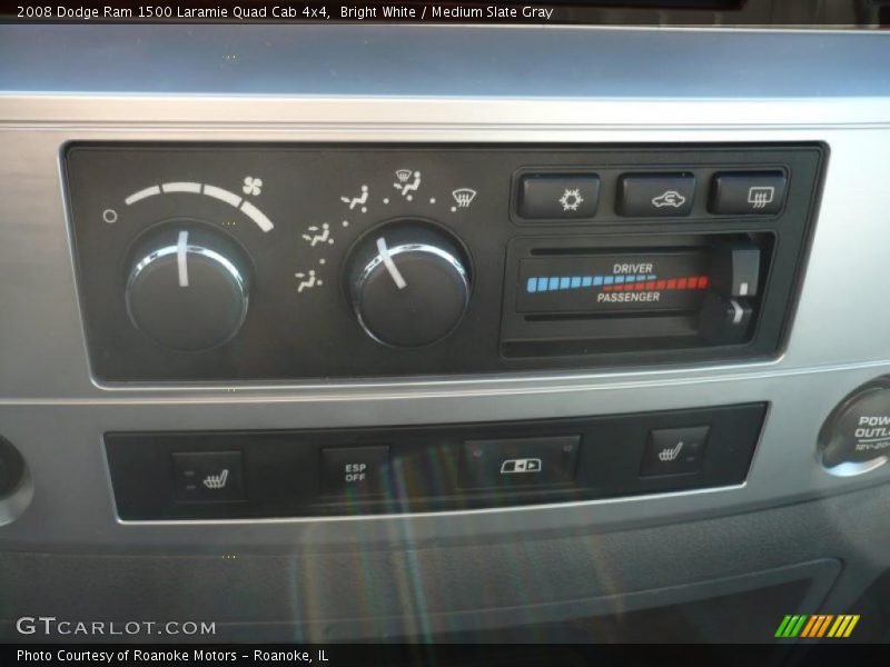 Bright White / Medium Slate Gray 2008 Dodge Ram 1500 Laramie Quad Cab 4x4