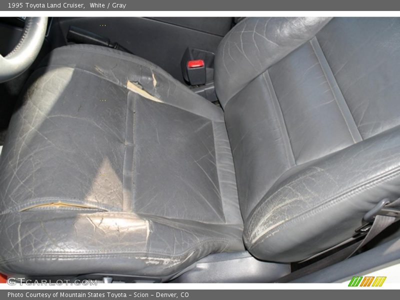 White / Gray 1995 Toyota Land Cruiser
