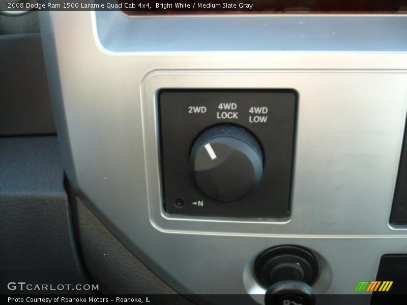 Bright White / Medium Slate Gray 2008 Dodge Ram 1500 Laramie Quad Cab 4x4