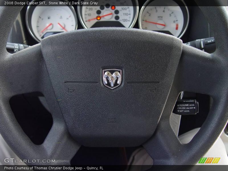 Stone White / Dark Slate Gray 2008 Dodge Caliber SXT