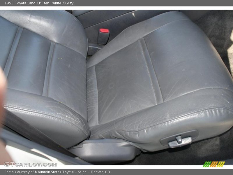 White / Gray 1995 Toyota Land Cruiser